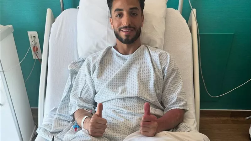 أول تعليق من محمد عبد المنعم بعد إجراء عملية الرباط الصليبي