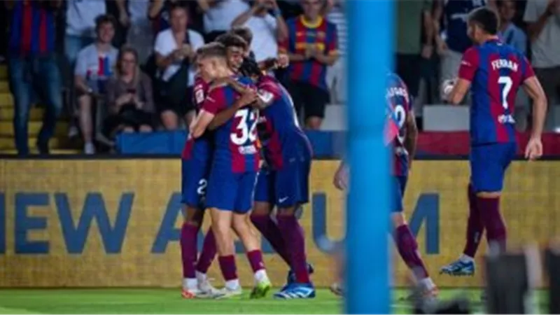 بلد الوليد يتقدم على برشلونة بهدف في الشوط الأول بمواجهة الدوري