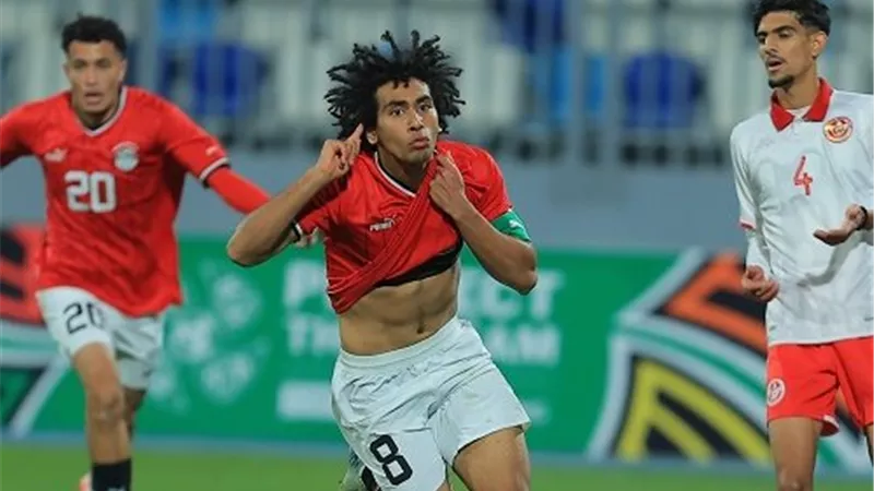 منتخب مصر للشباب يتقدم على نيجيريا بنتيجة 1-0 فى الشوط الأول 