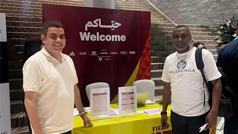 أحمد الكأس يحضر قرعة كأس العالم تحت 17 عامًا بقطر  