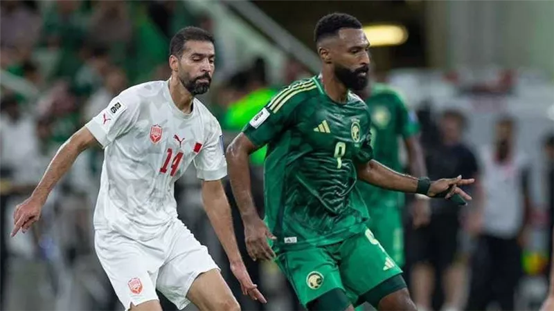 موعد مباراة السعودية والبحرين في تصفيات كأس العالم 2026 والقنوات الناقلة