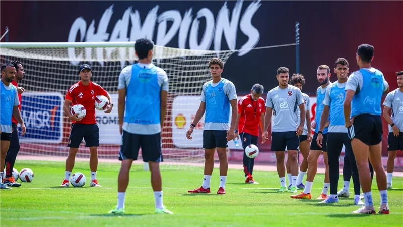 ماذا حدث في مران الأهلي استعدادًا لموقعة فاركو بالدوري؟.. صور