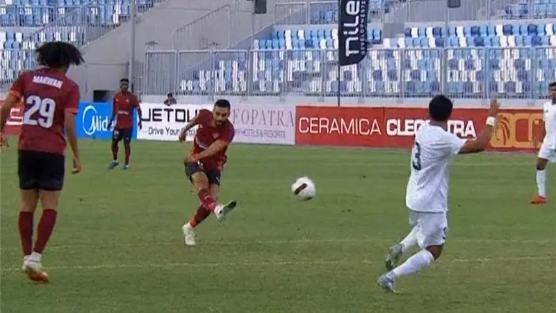 صاروخ أرض جو.. عمرو السولية يفتتح سجله التهديفي مع سيراميكا كليوباترا (فيديو)