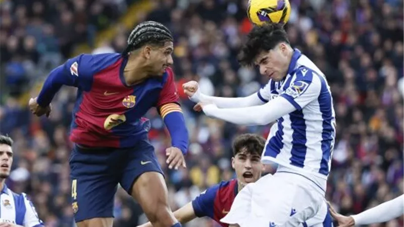 موعد مباراة برشلونة وريال سوسيداد في الدوري الإسباني والقنوات الناقلة