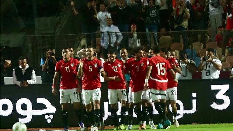منتخب مصر يحسم الشوط الأول بالتقدم أمام غينيا بيساو بتصفيات كأس العالم