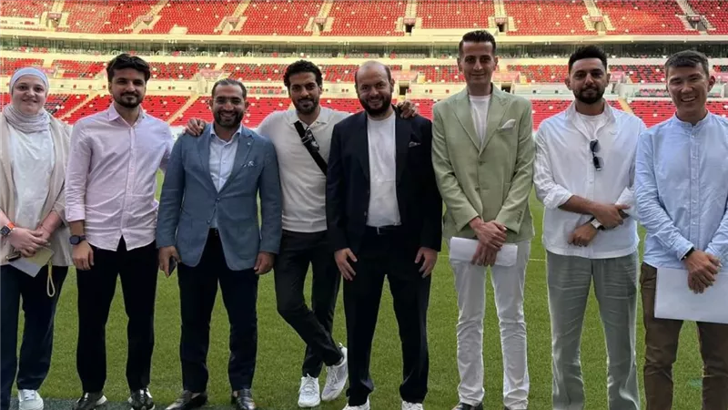وفد بيراميدز يزور ملاعب وفنادق كأس الإنتركونتيننتال في الدوحة