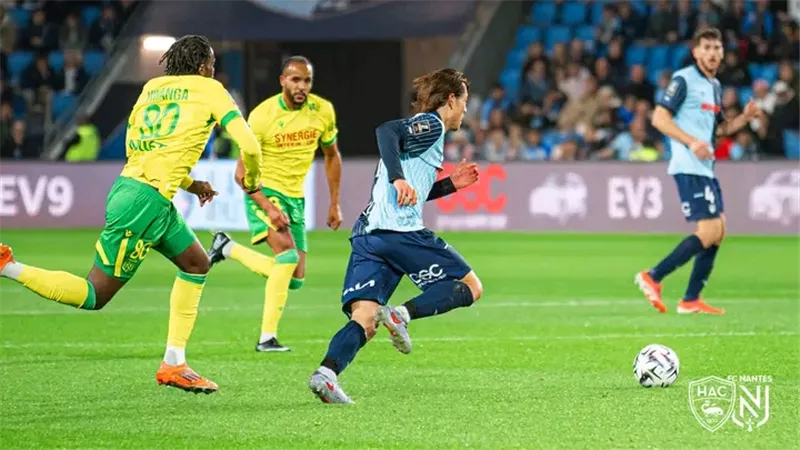 التعادل الإيجابي يحسم نتيجة نانت ولوهافر في الدوري الفرنسي