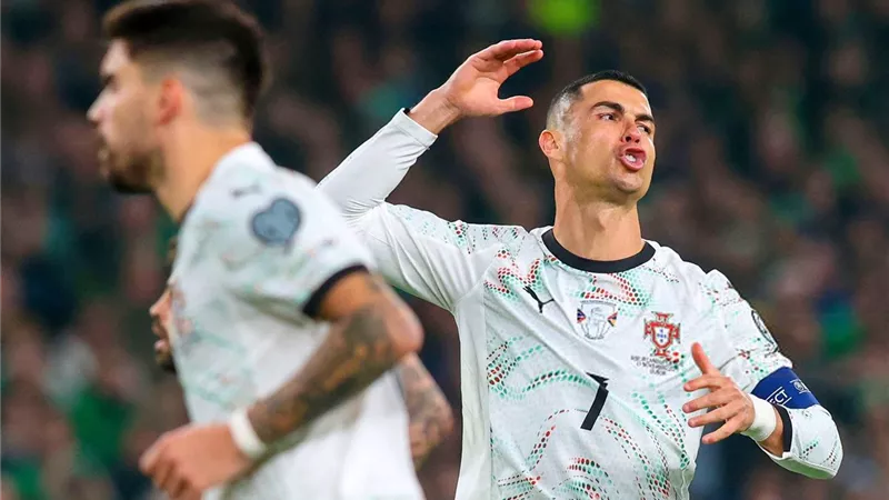 مدرب البرتغال يوضح سبب اعتداء رونالدو على لاعب أيرلندا ويصف طرده بـ