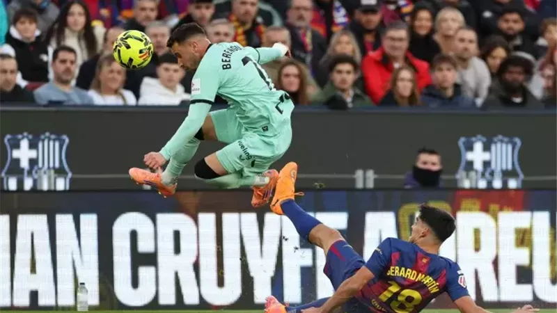 أهداف مباراة برشلونة ضد أتلتيك بيلباو في الدوري الإسباني.. فيديو