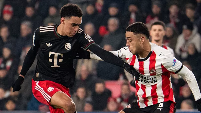 فوز بايرن ميونخ على آيندهوفن الهولندى 2-1 فى دروى أبطال أوروبا 