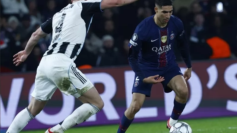 باريس سان جيرمان يتعادل مع نيوكاسل ويصعدان سويا لملحق ثمن نهائي دوري أبطال أوروبا 