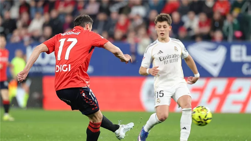 ترتيب الدوري الإسباني عقب هزيمة ريال مدريد من أوساسونا