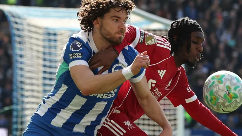 في غياب محمد صلاح.. ليفربول يسقط أمام برايتون 2-1 في الدوري الإنجليزي 