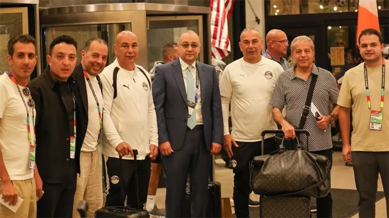استقبال رسمي لبعثة منتخب مصر في هيوستن قبل مواجهة أستراليا بكأس العالم