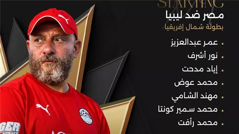 عبد العزيز للمرمى وعبد العظيم يقود الهجوم.. وائل رياض يعلن تشكيل منتخب الشباب أمام ليبيا