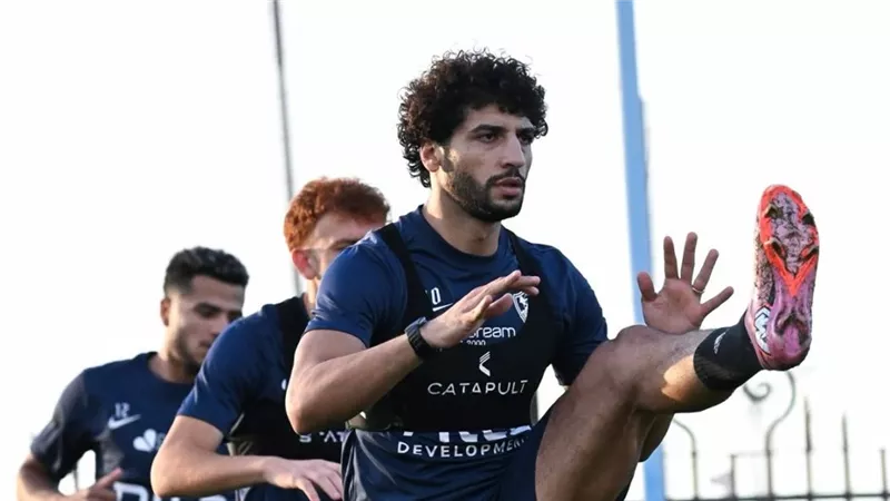 عمرو ناصر يشارك في جزء من مران الزمالك استعدادًا لمواجهة زد